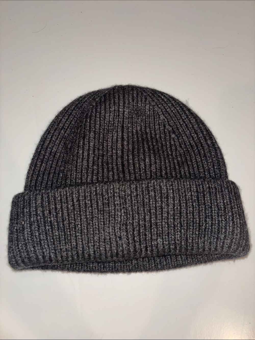 Madewell unisex Fold-Over Ribbed Beanie - Charcoal